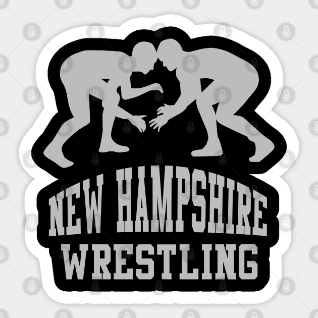 New Hampshire Wrestling New Hampshire Wrestling Sticker TeePublic